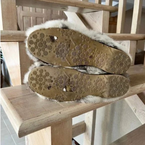 Jimmy Choo Rex Rabbit Fur Leone Moccasin Boots Size 42 EUR - Picture 9 of 9